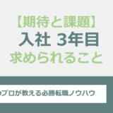 社会人3年目が直面する期待と課題、求められる人材とは？全面解説！